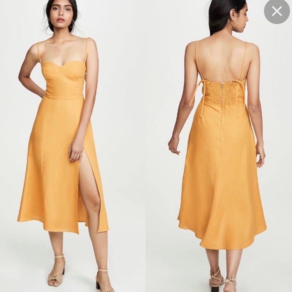 Reformation Nebraska Linen Dress